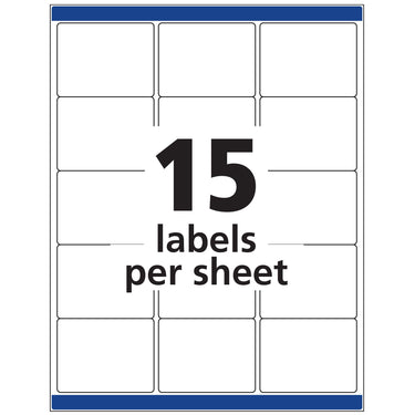 Avery ID Labels, Sure Feed Technology, Permanent Adhesive, 2
